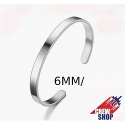 Pulsera plata 6mm