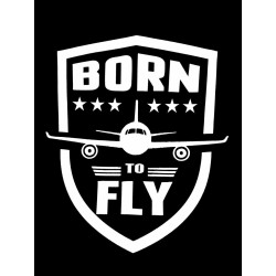 Playera estampada Born to Fly.