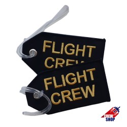 FLIGHT CREW Negro-Dorado