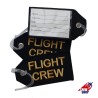 FLIGHT CREW Negro-Dorado